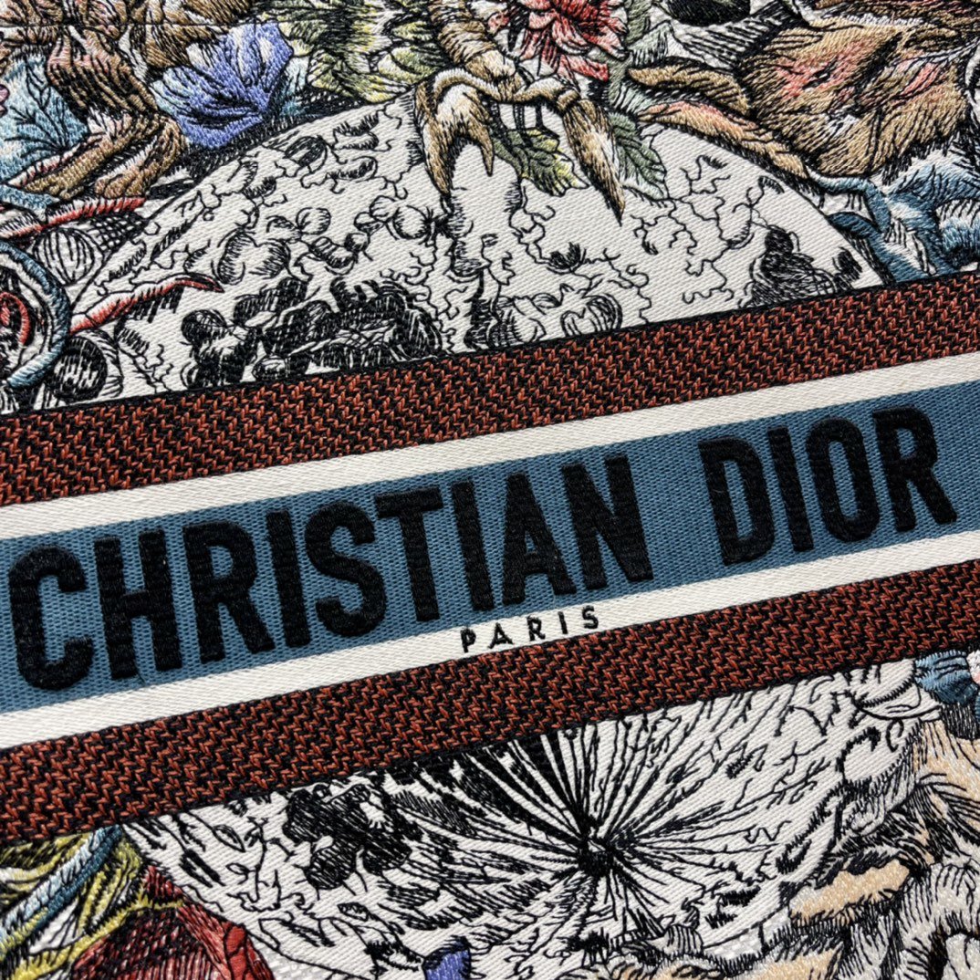 Christina Dior Book Tote Bag 42 cm Muticolor