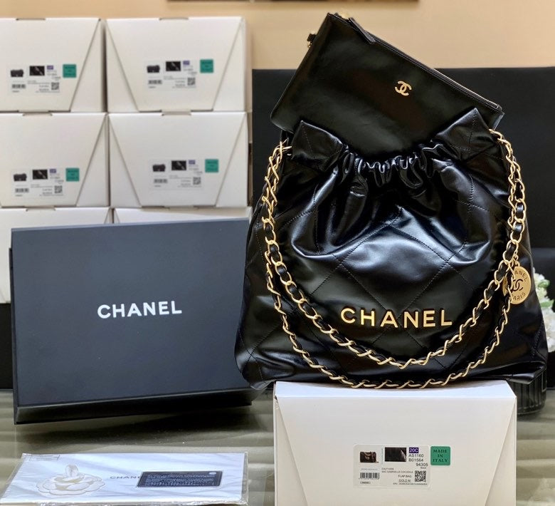 Chanel 22 Large Handbag 37cm Black