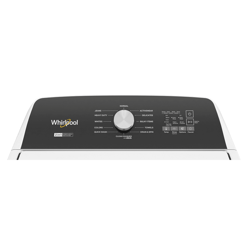 Whirlpool WTW5057LW 4.7 - 4.8 Cu. ft. Top Load Washer w/ Removable Agitator