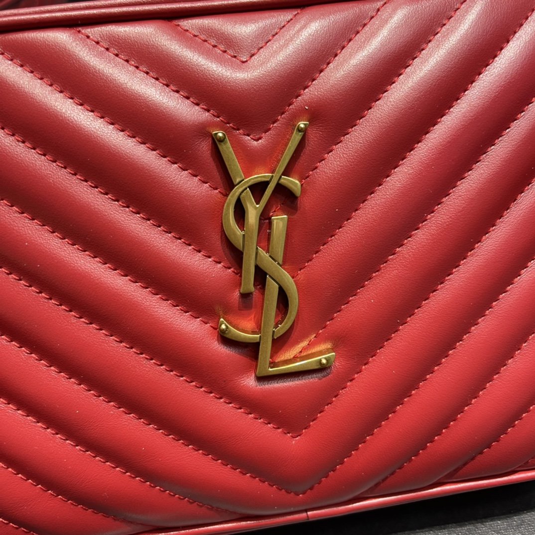 Saint Laurent Lou Camera Bag With Gold Hardware 23cm