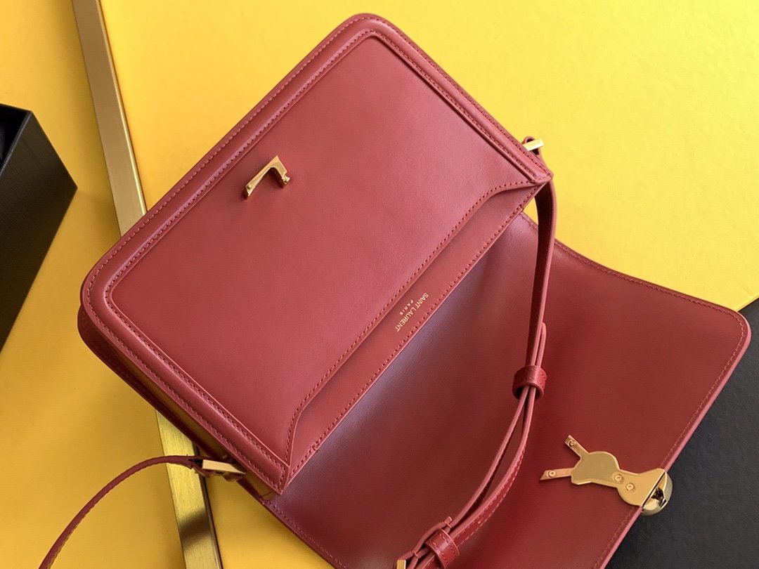 Saint Laurent Solferino Medium Satchel With Gold Hardware 23cm