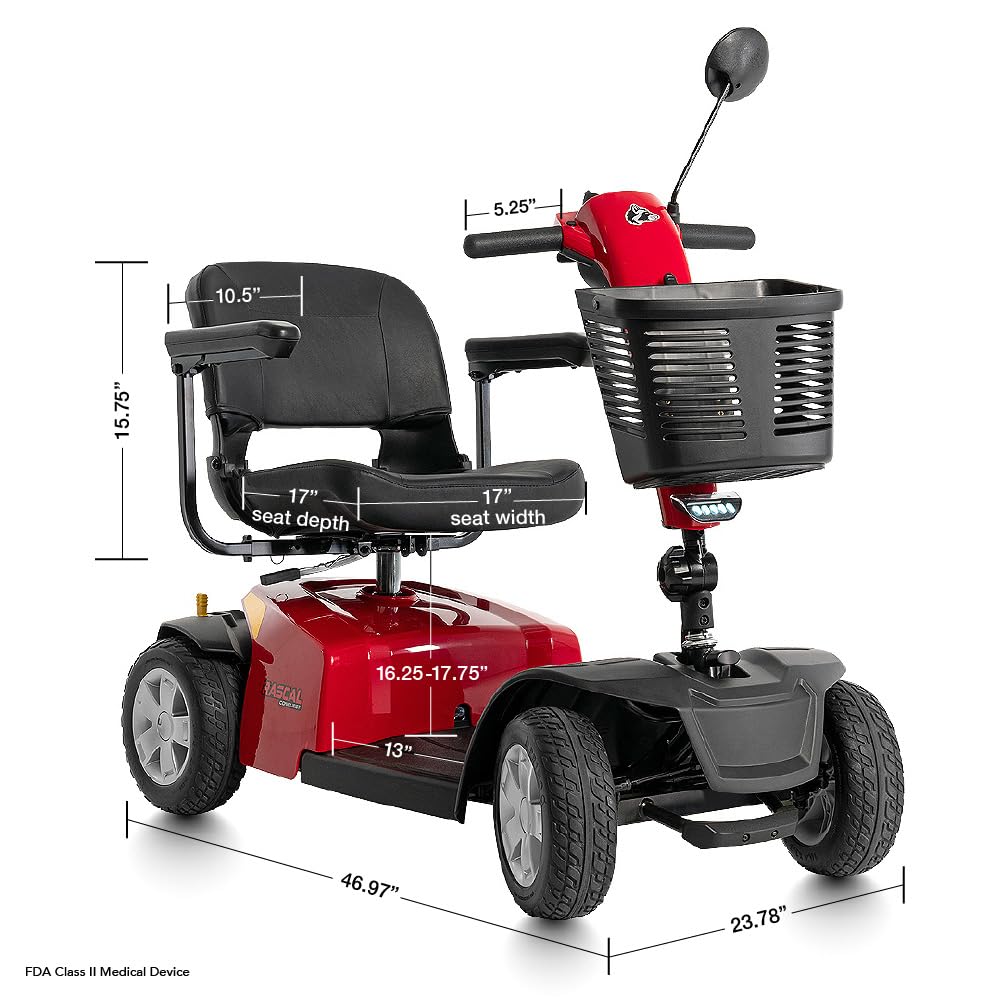 Rascal Conquest 4-Wheel Heavy-Duty Mobility Scooter