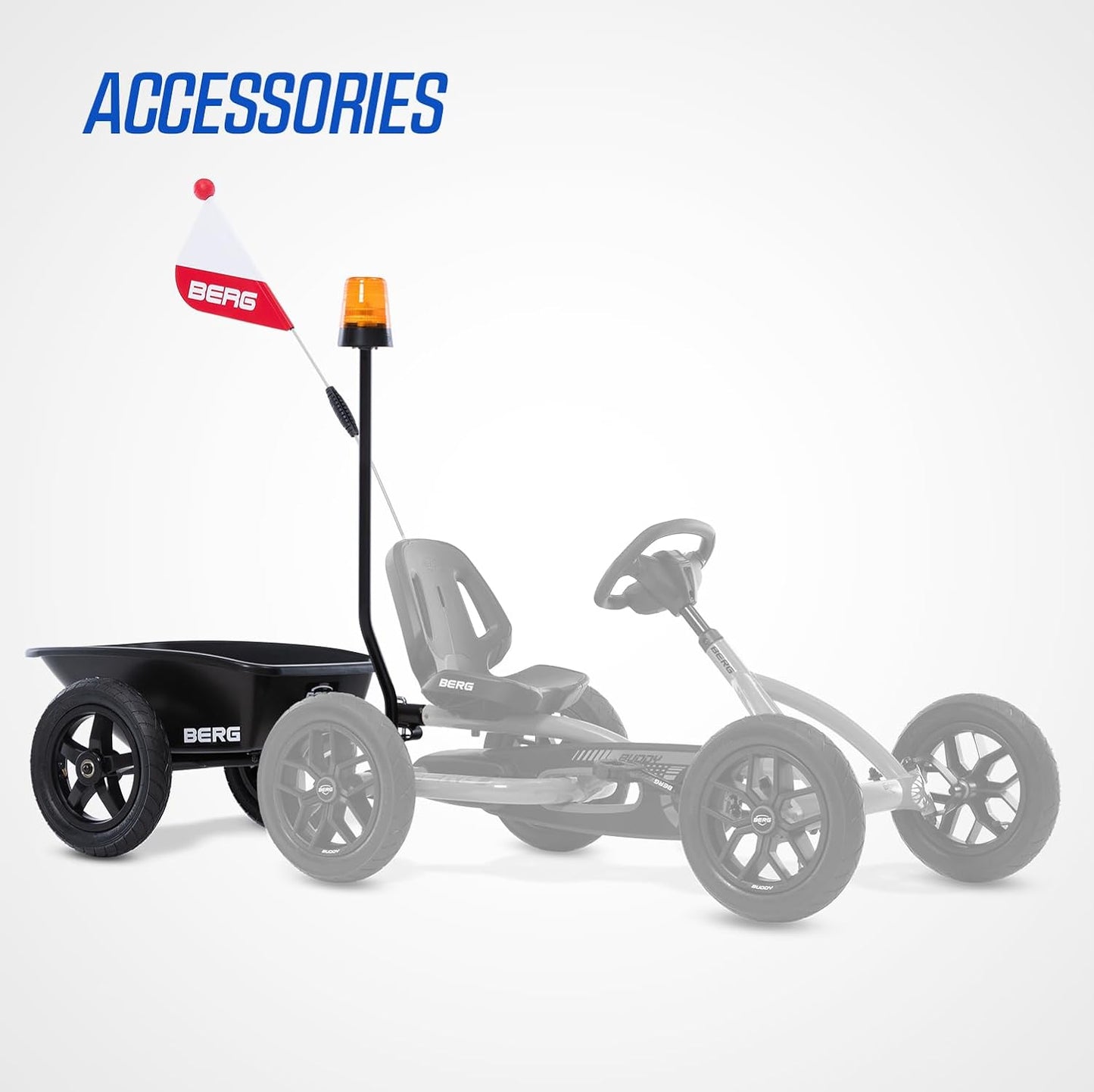 BERG Buddy Blue Pedal Go-Kart for Kids with BFR System