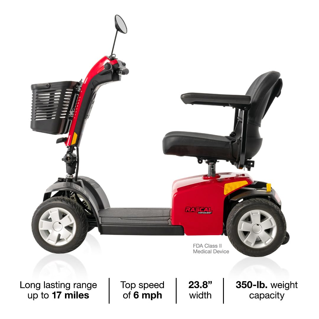 Rascal Conquest 4-Wheel Heavy-Duty Mobility Scooter