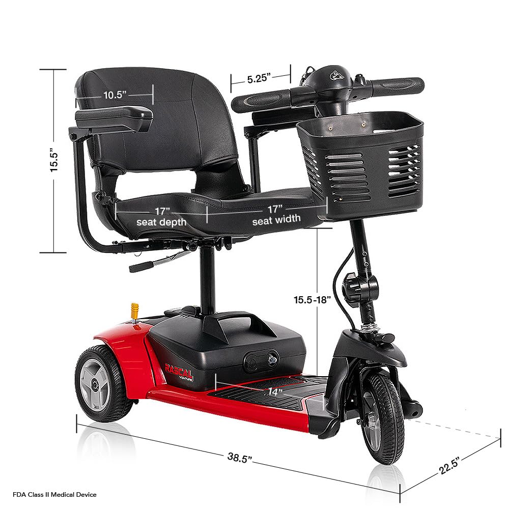 Rascal Venture 3-Wheel Portable Mobility Scooter