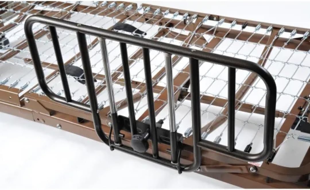 Fully Electric Hospital Bed Set with Foam Mattress & Half Rails