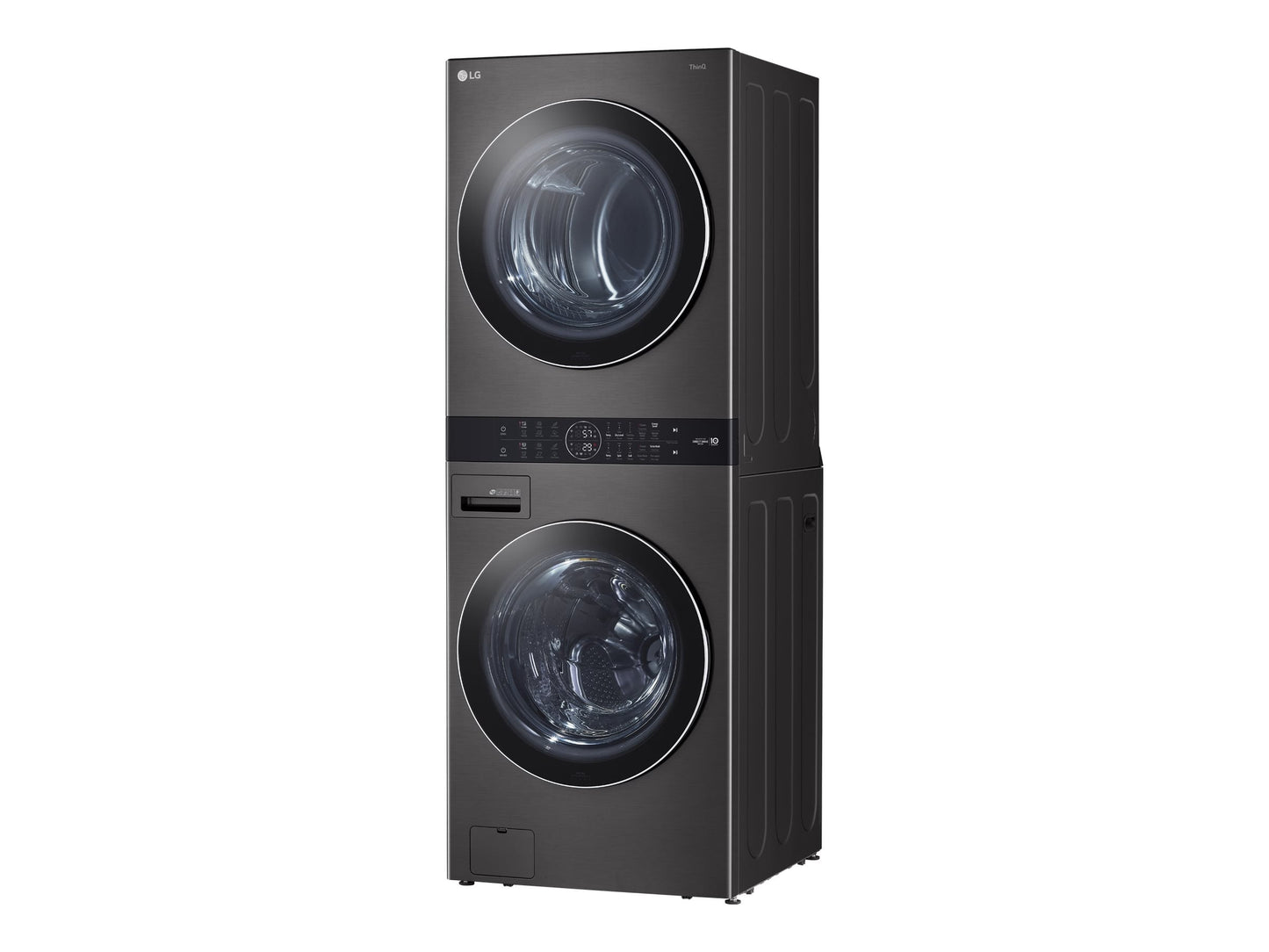 LG WashTower™ 4.5 cu ft High-Efficiency Front Load Washer & 7.4 cu ft Gas Dryer Set, White