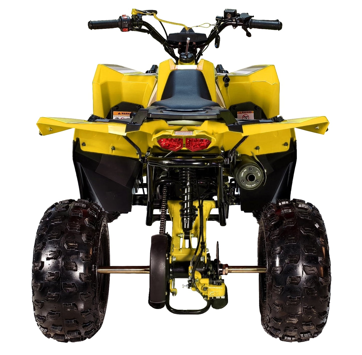 HHH 125cc ATV Quad 125cc ATV with Reverse, LED Lights, Big Wide Tires 4 Wheeler-Red