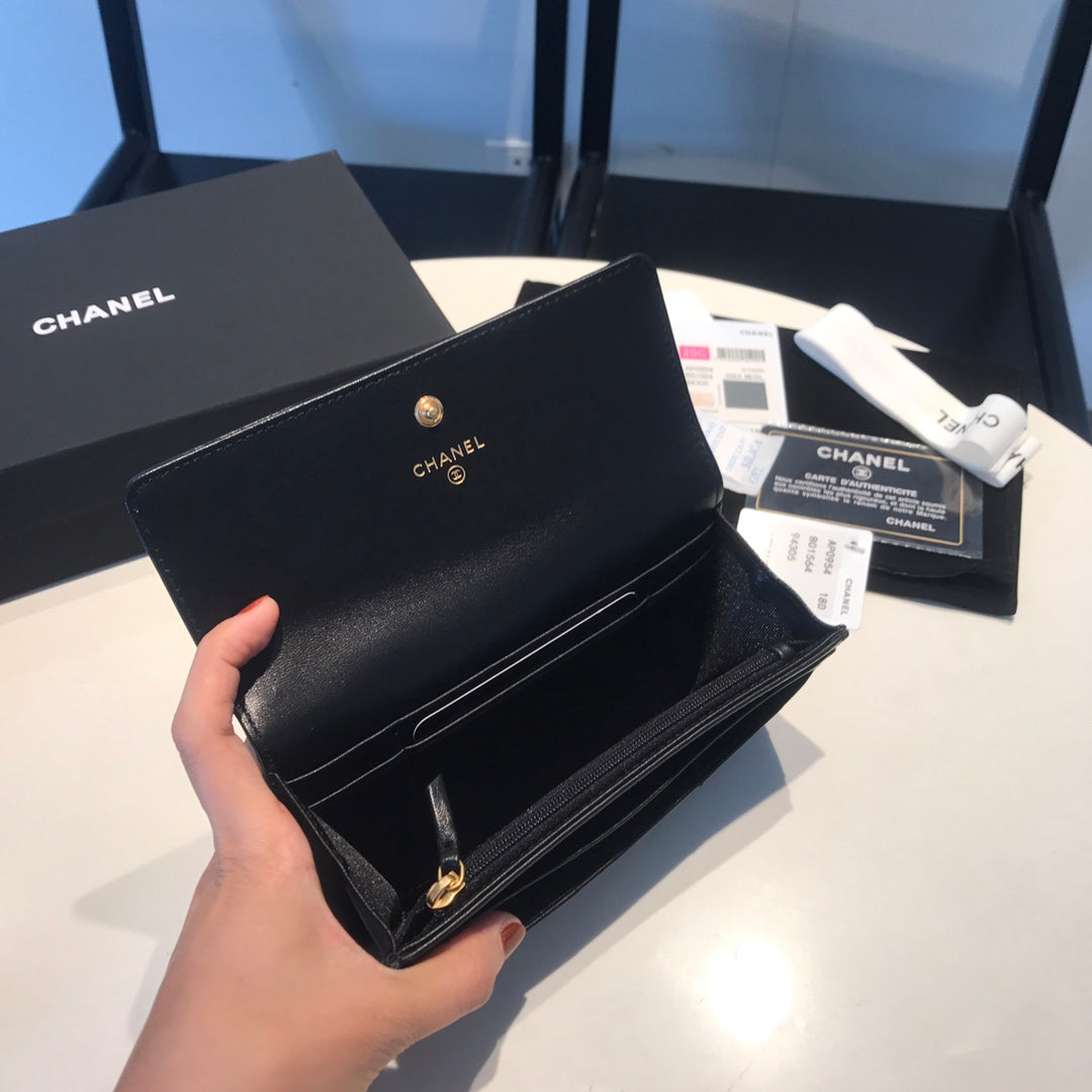 CO-CO Chanel Long Wallet 17cm