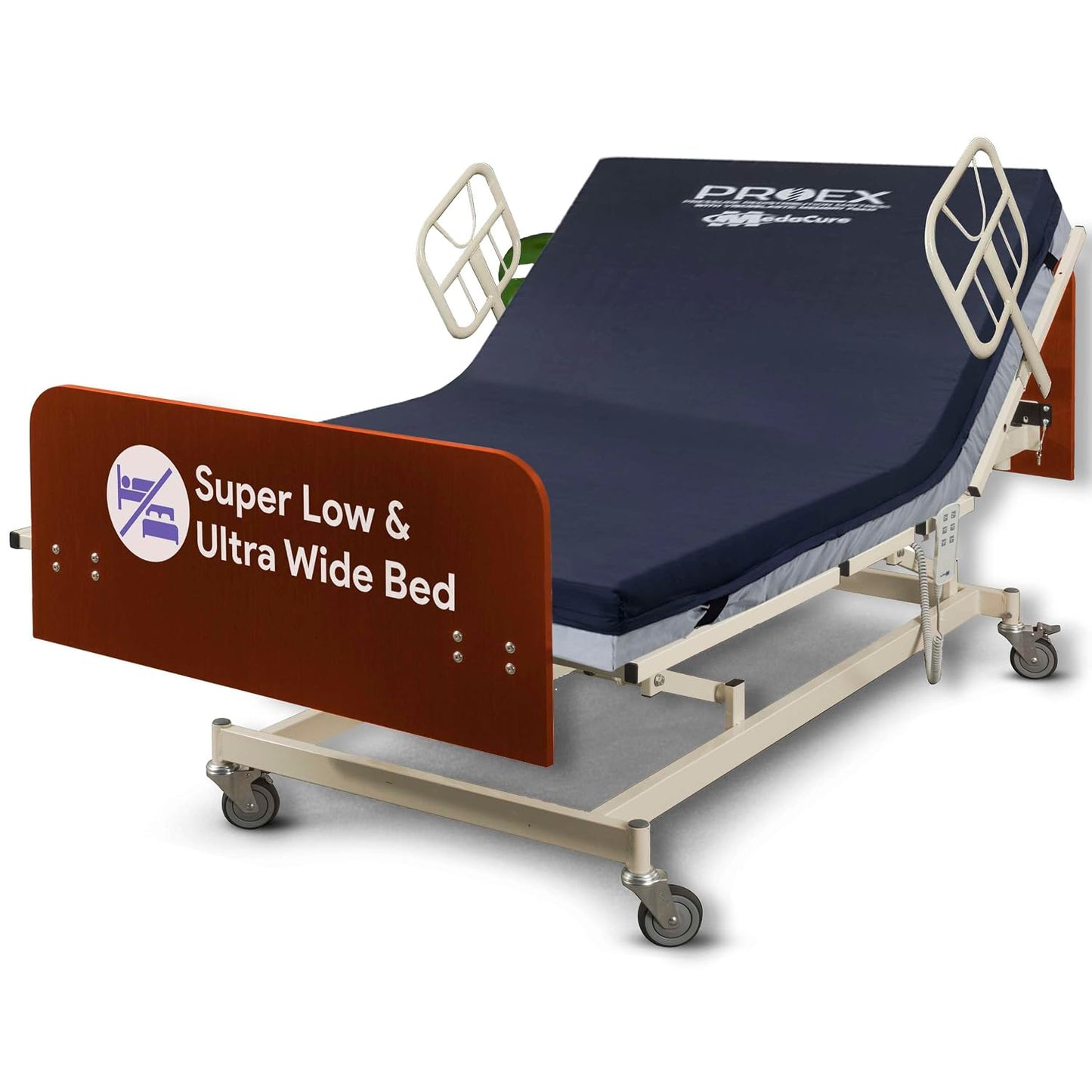 Ultra Wide Full Electric Bariatric Hospital Bed with 48" Mattress