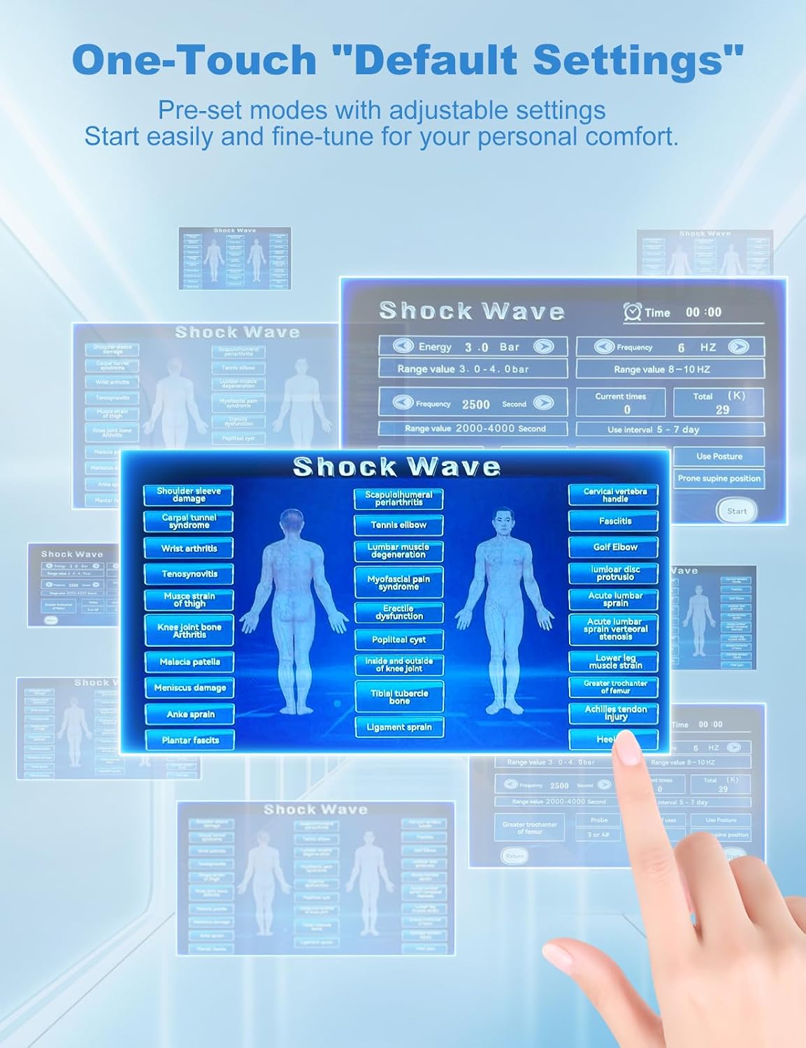 Extracorporeal Shockwave Therapy Machine for Muscle & Joint Relief