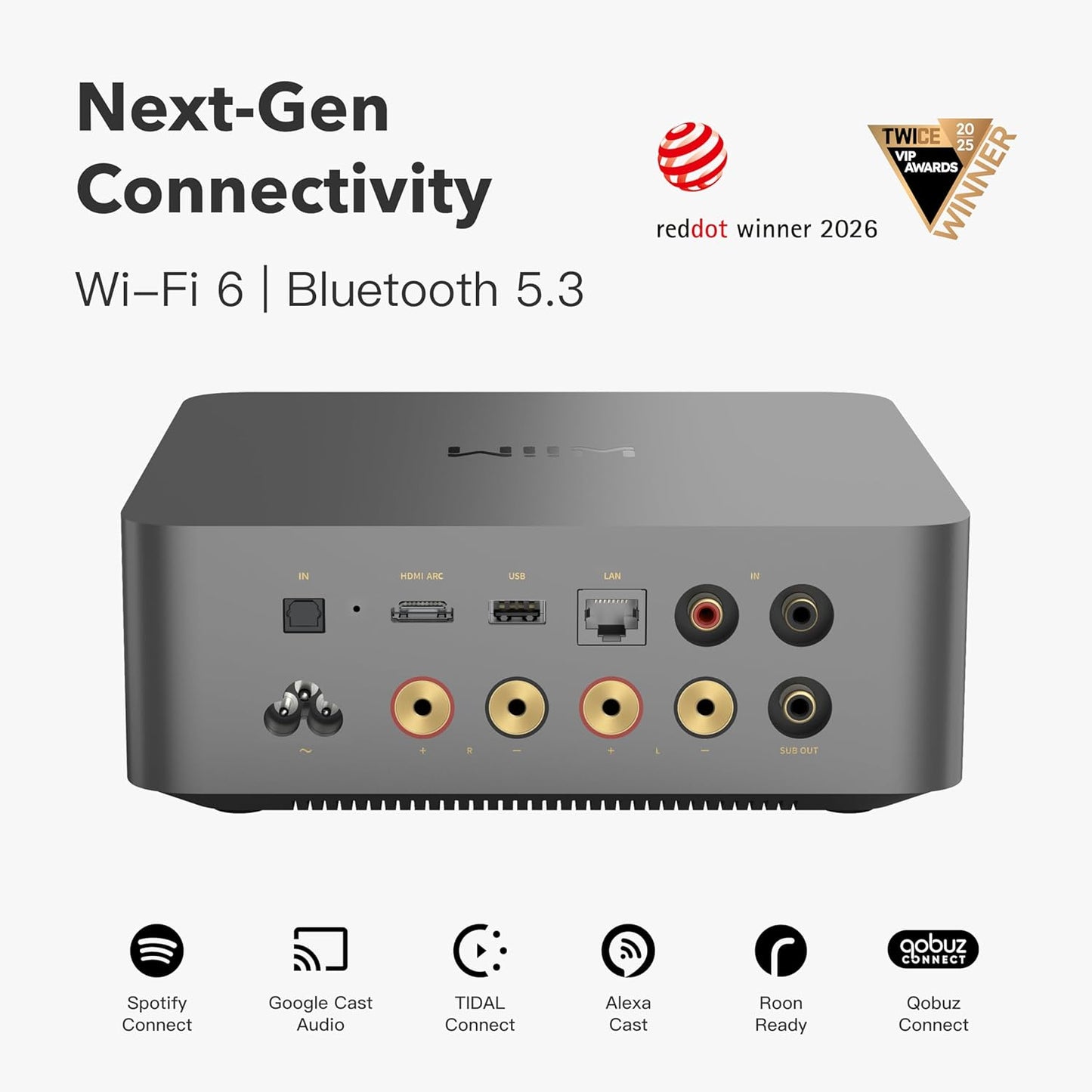 WiiM Amp Ultra 100W Streaming Amplifier with Voice Remote