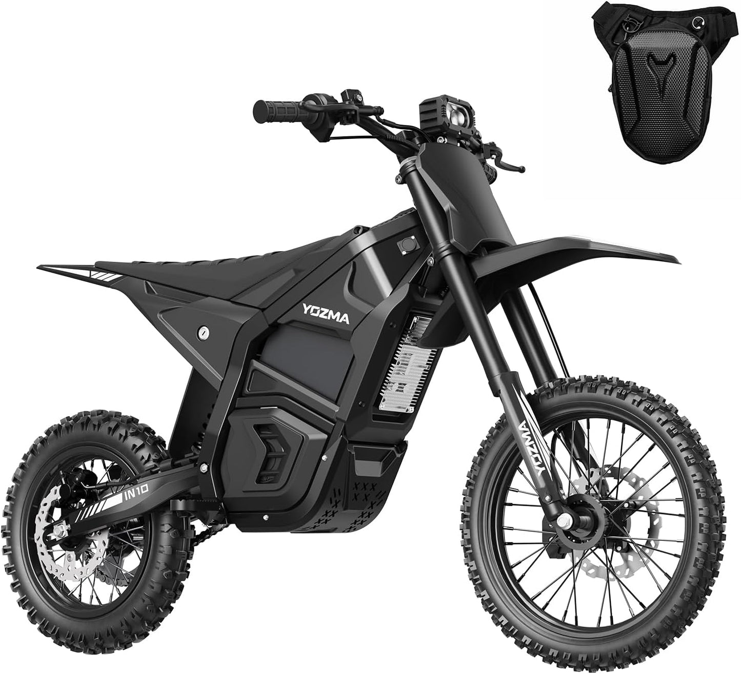 Yozma IN10 Electric Dirt Bike, 2600W 40MPH Electric-Motorcycle with 48V/23AH Battery Ebike, Full Hydraulic Brakes and Suspensions Mountain Off-Road E Dirt Bike, for Teens & Adults