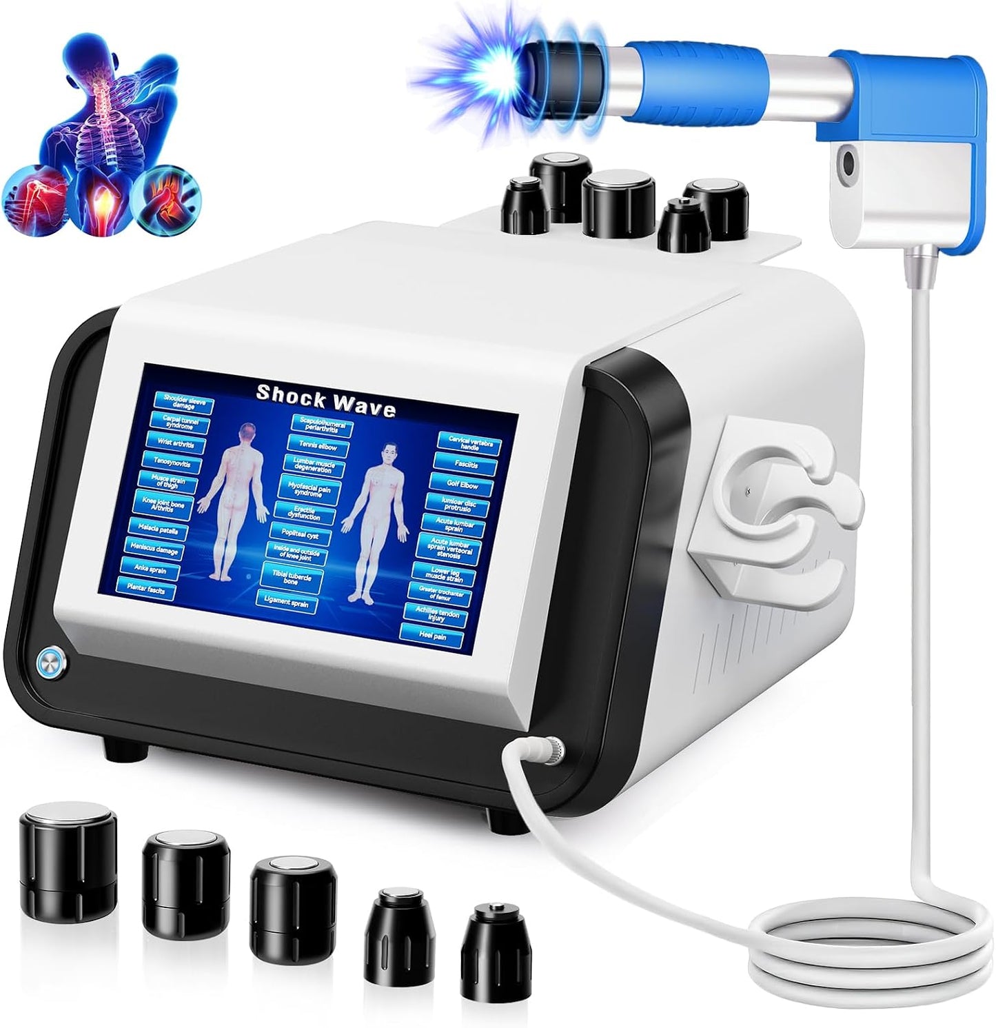 Extracorporeal Shockwave Therapy Machine for Muscle & Joint Relief
