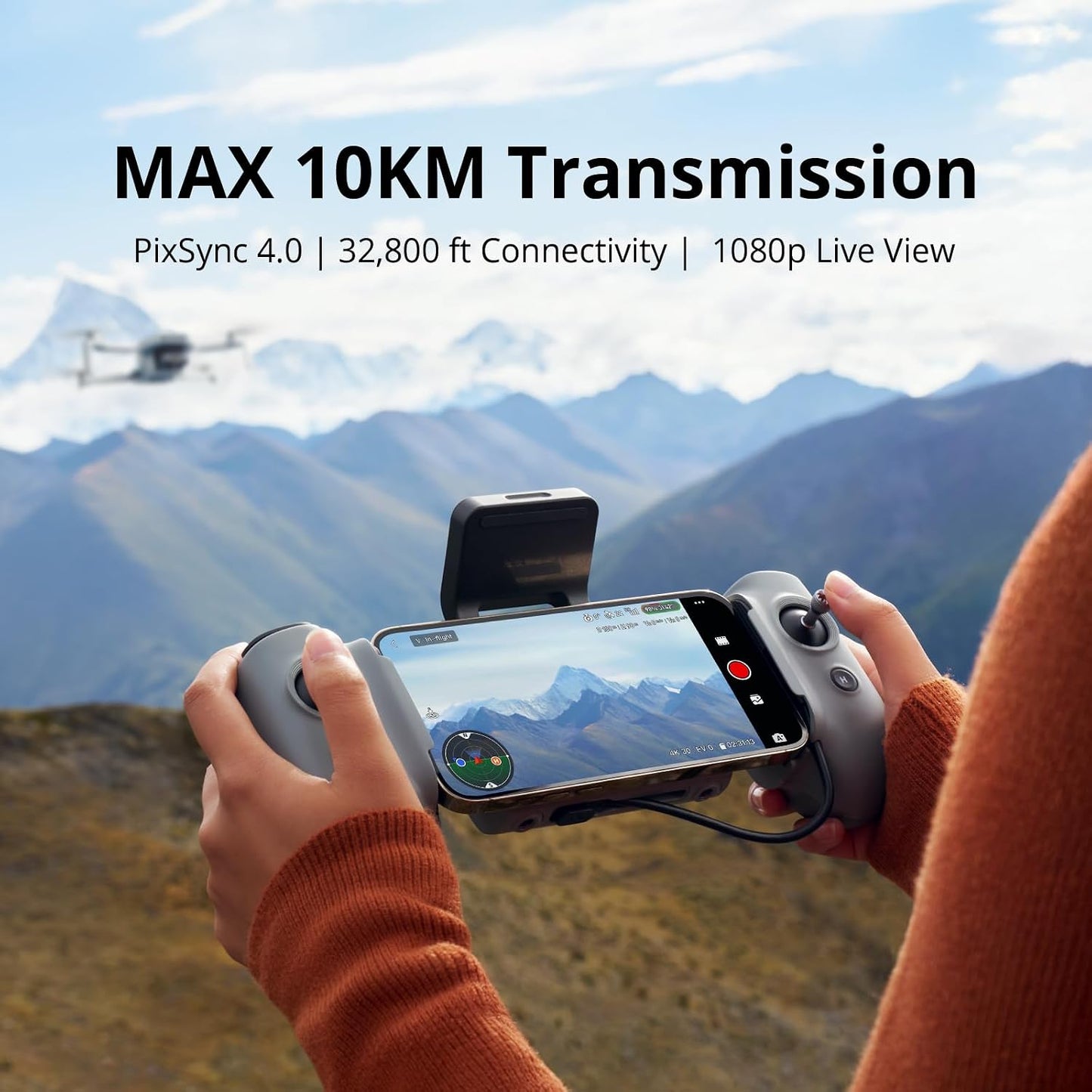 Potensic ATOM 2 4K Camera Drone with 3-Axis Gimbal & Fly More Combo