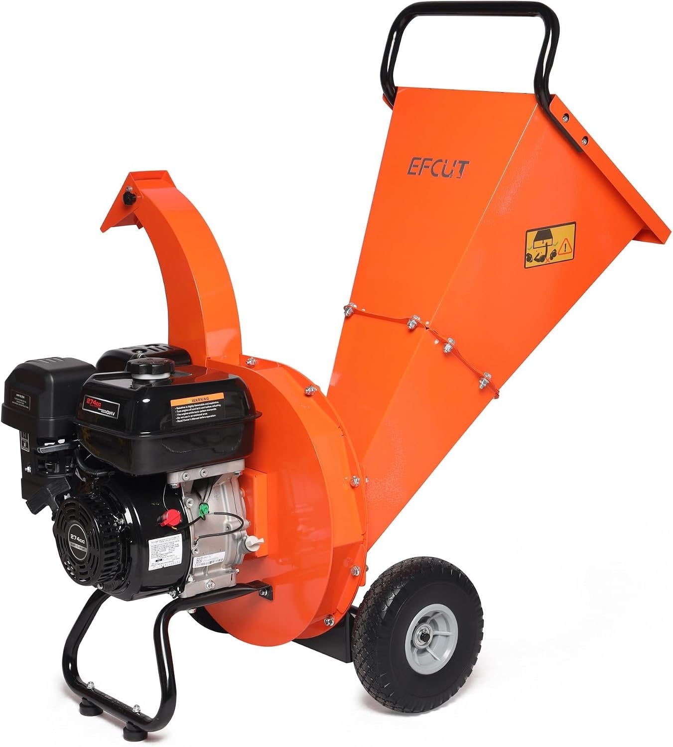 C40 Wood Chipper 4″ inch Max Diameter Capacity 9 HP 274cc Gas Powered Engine Heavy Duty Shredder Mulcher