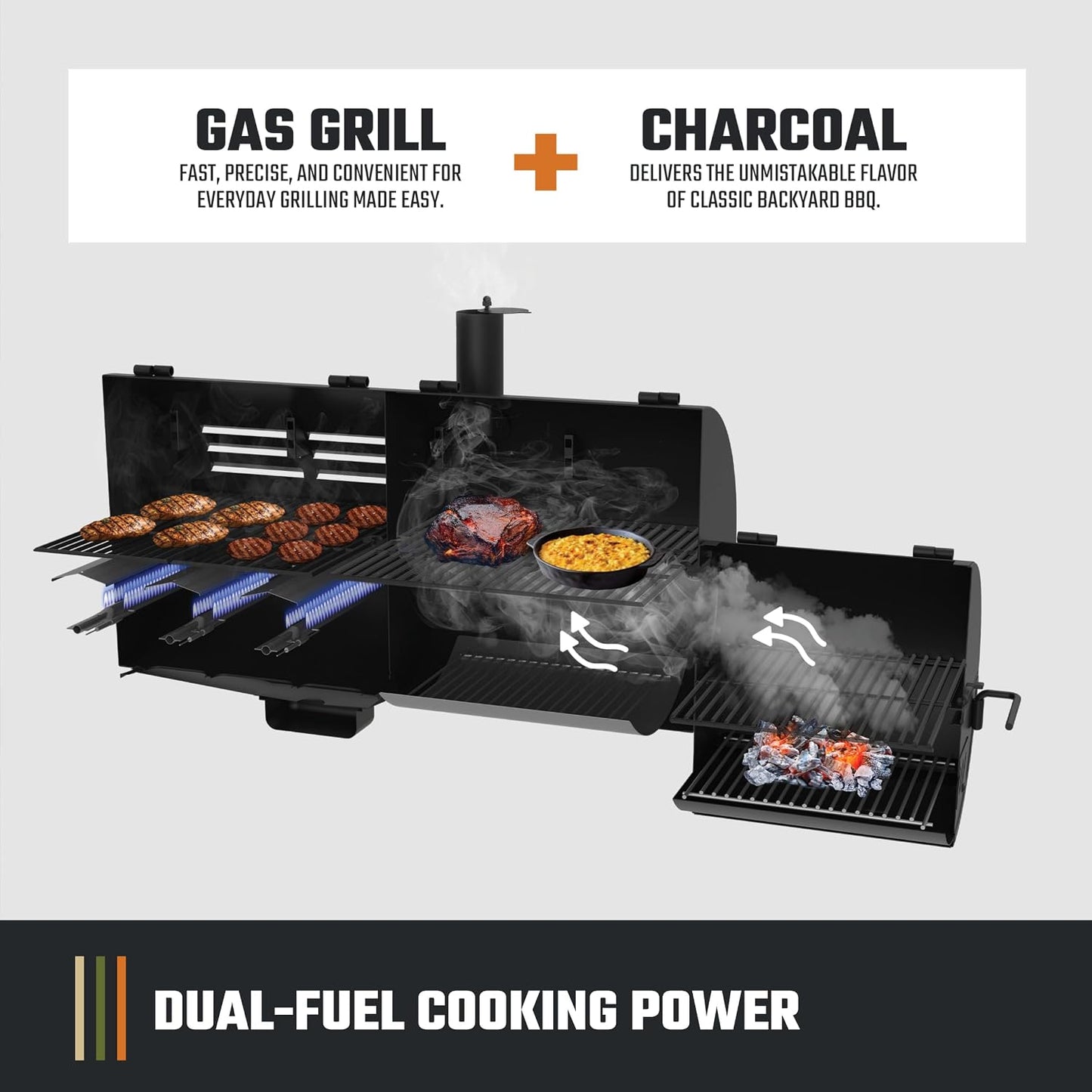 Oklahoma Joe's Canyon Combo Dual Fuel Gas & Charcoal Grill