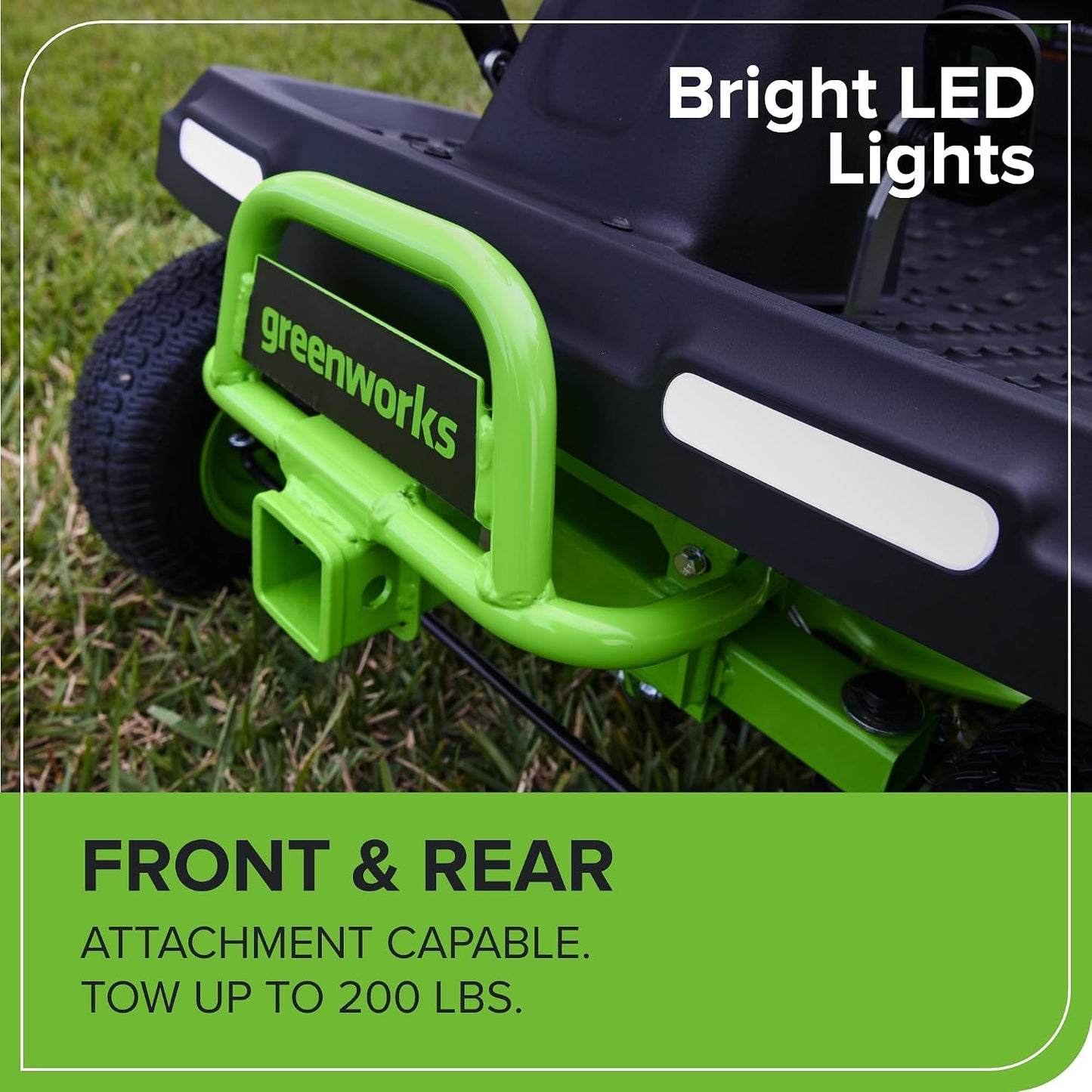 Greenworks 60V 30-Inch Riding Lawn Mower with Batteries & Charger