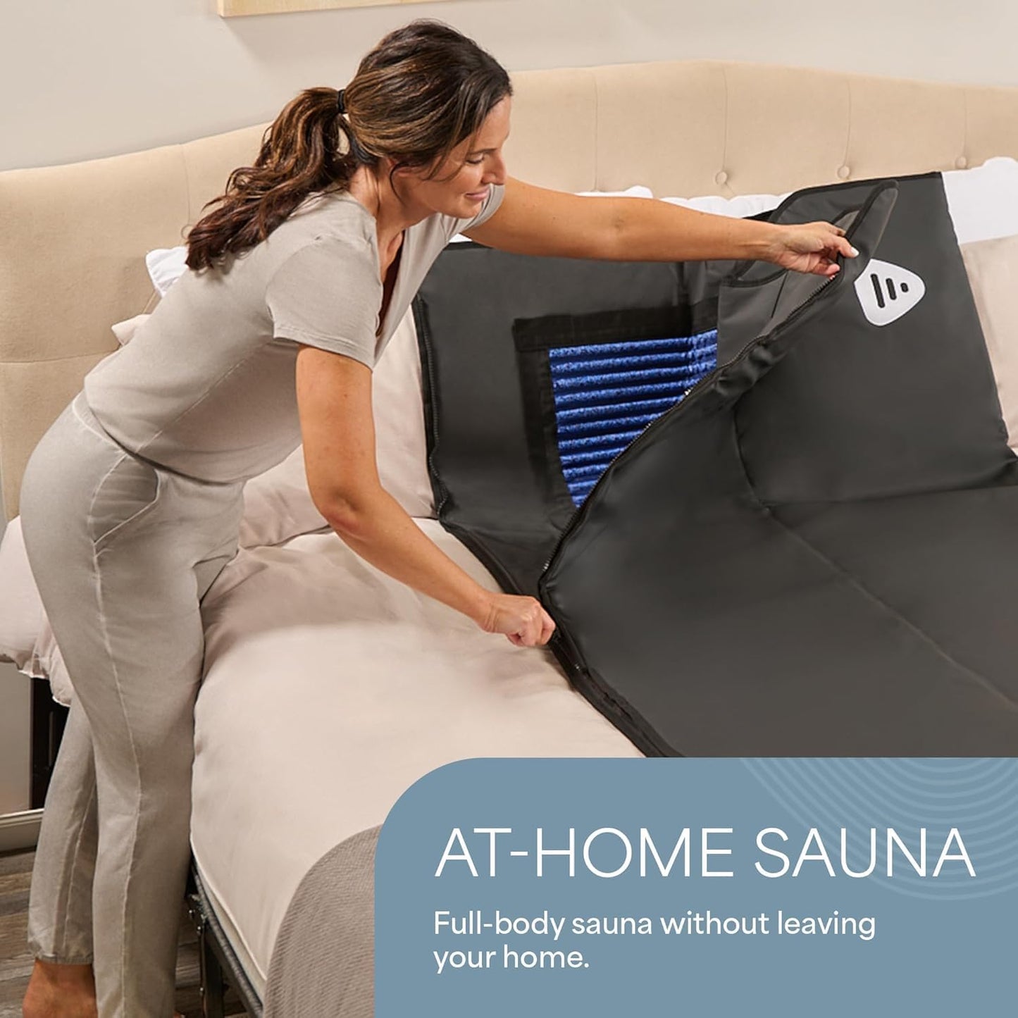 Lifepro RejuvaWrap Infrared Sauna Blanket — Portable Sauna Bag with 9 Temp Levels Low EMF Far Infrared Heating — At Home Full Body Rejuvenation & Relaxation