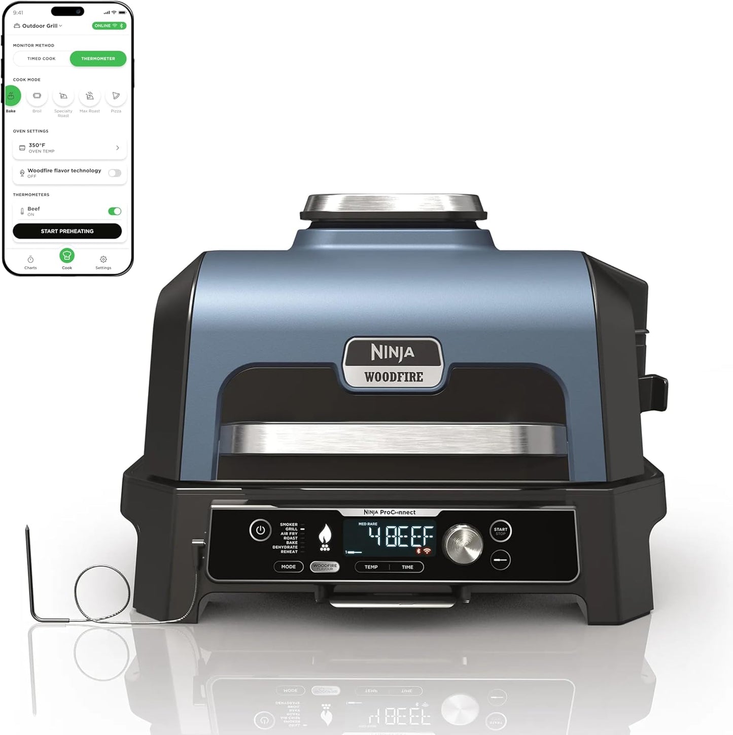 Ninja Woodfire Pro Connect XL 7-in-1 Outdoor Grill & Smoker
