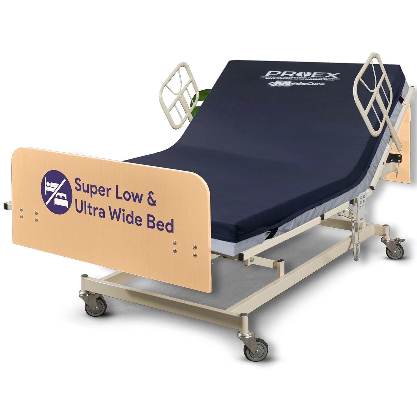Ultra Wide Full Electric Bariatric Hospital Bed with 48" Mattress
