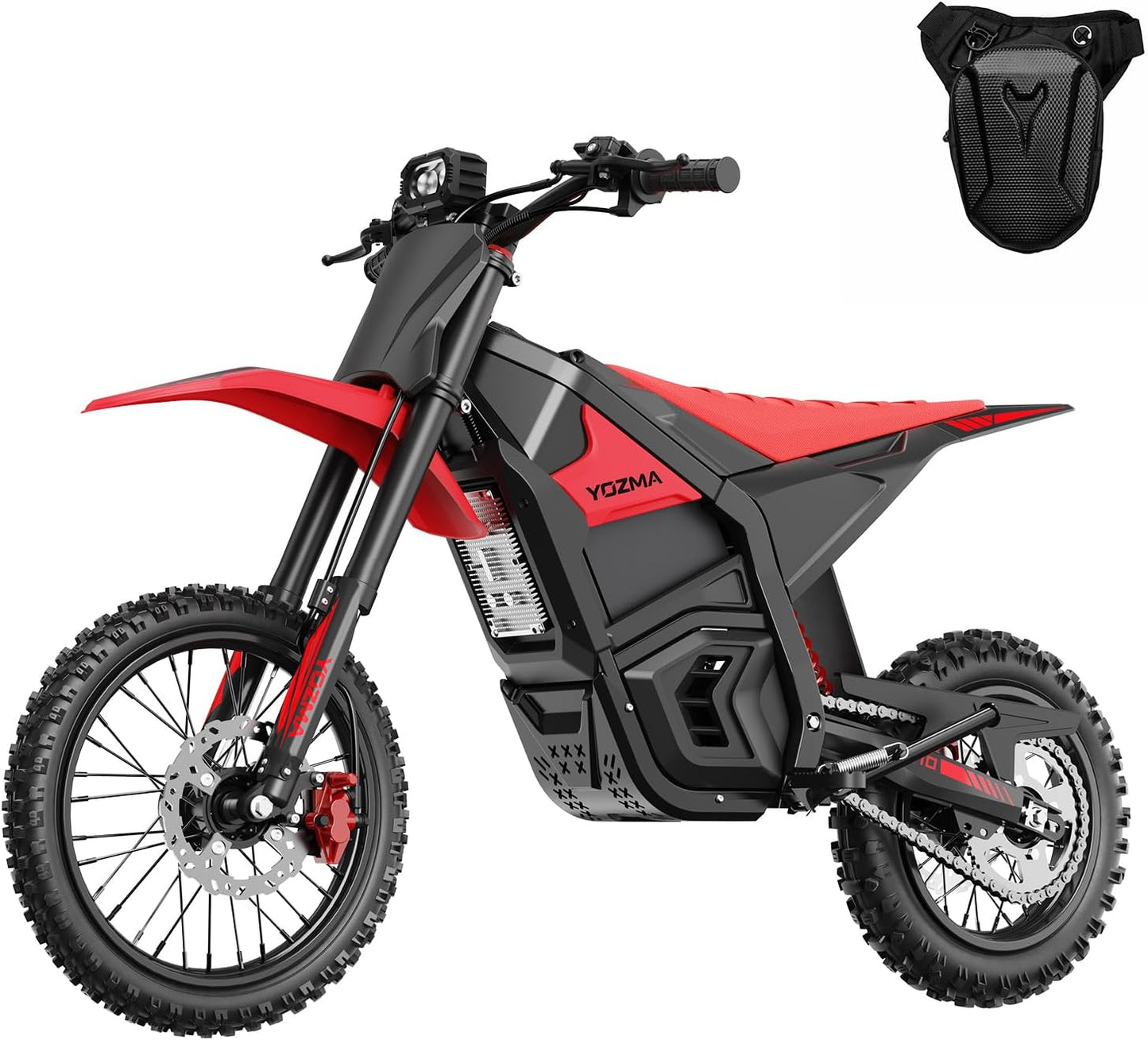 Yozma IN10 Electric Dirt Bike, 2600W 40MPH Electric-Motorcycle with 48V/23AH Battery Ebike, Full Hydraulic Brakes and Suspensions Mountain Off-Road E Dirt Bike, for Teens & Adults