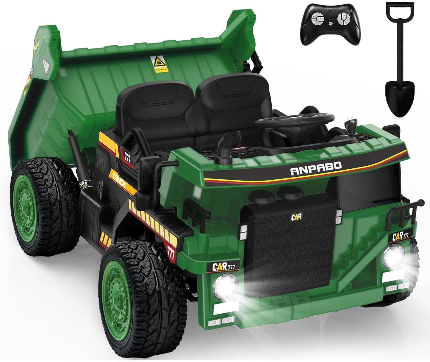 ANPABO 24V 2-Seater Kids Ride-On Dump Truck with Remote