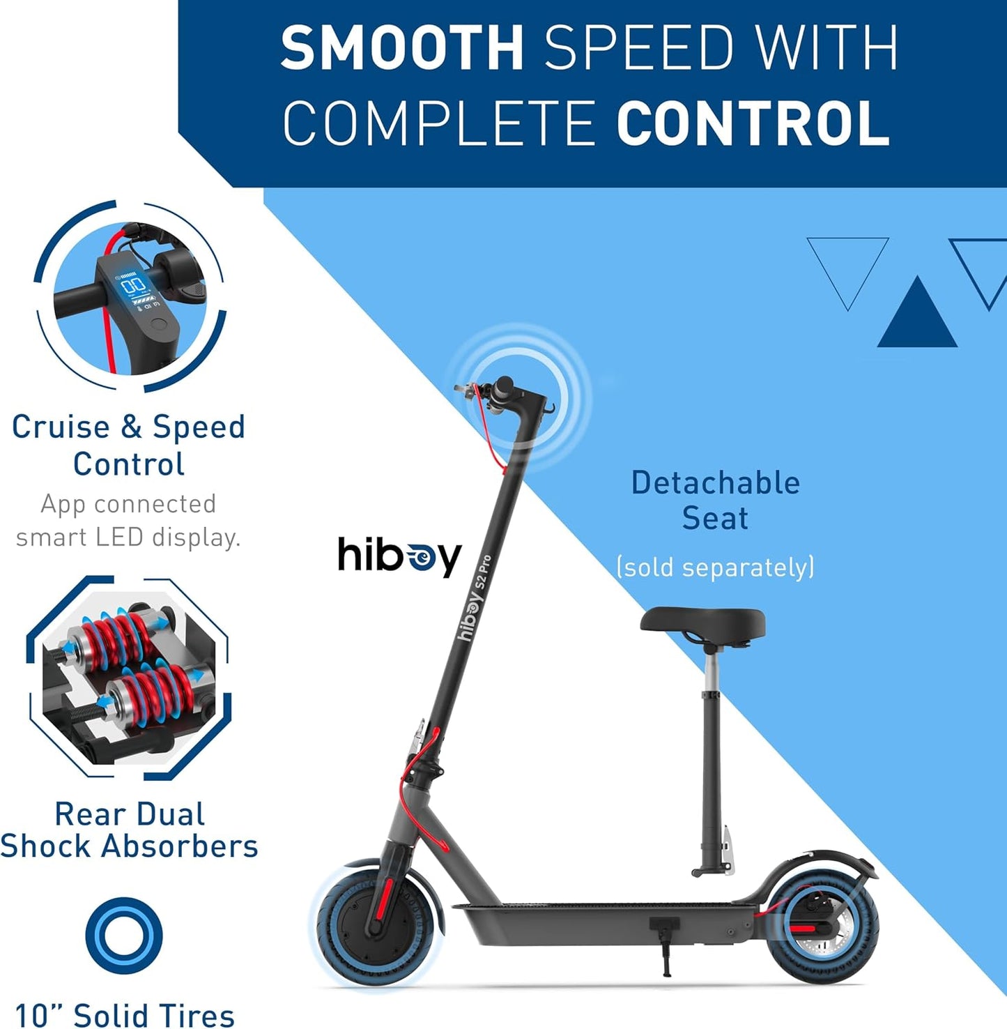 Hiboy S2 Pro Electric Folding Scooter for Adults