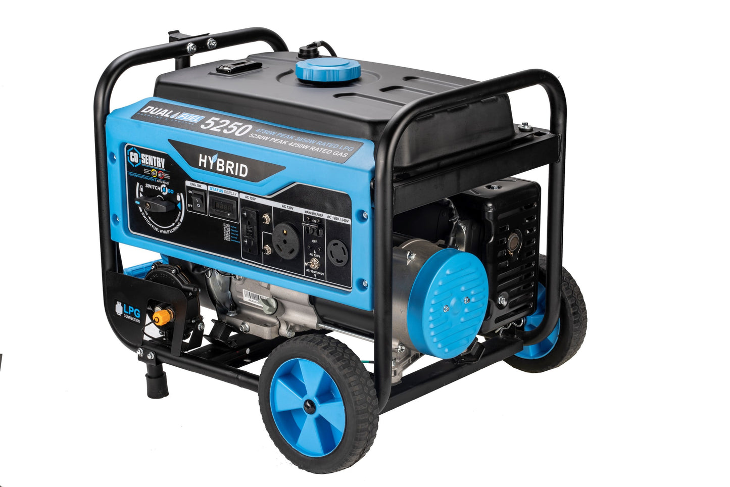 Pulsar 5,250-Watt Dual Fuel Portable Generator with CO Sentry