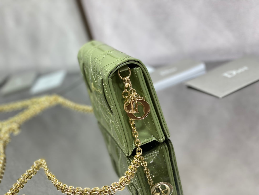 Christian Dior Green Crossbody Bag 14cm