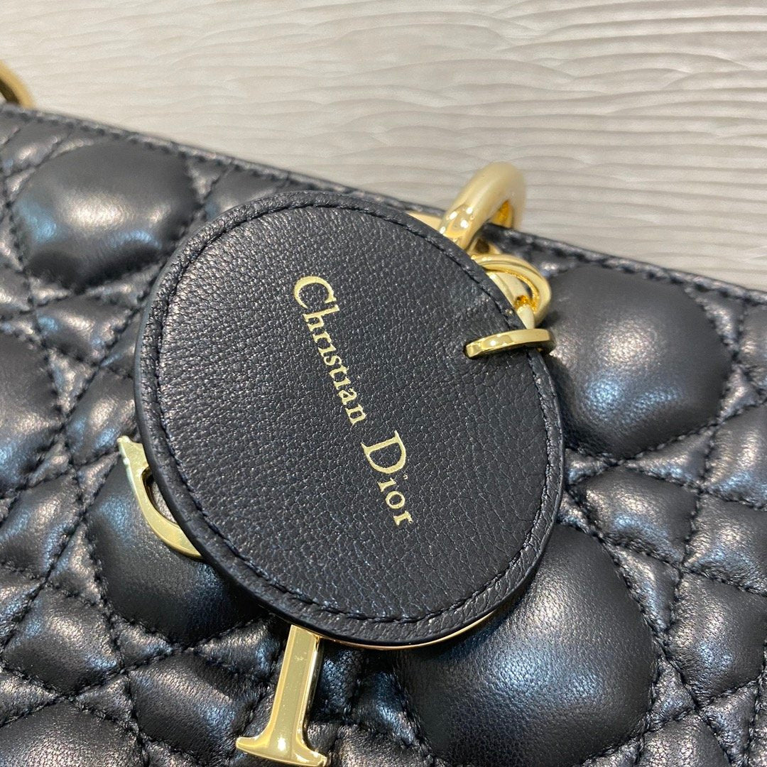 Christian Dior Lady D-Joy Bag 26cm Black