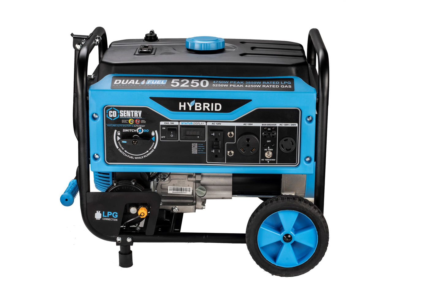 Pulsar 5,250-Watt Dual Fuel Portable Generator with CO Sentry