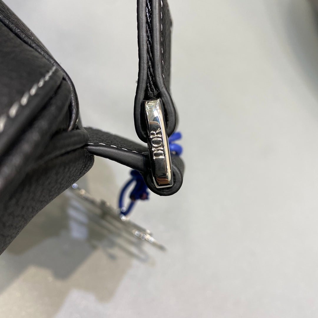 Christian Dior Saddle Bag Black Ultramatte Calfskin 29 cm