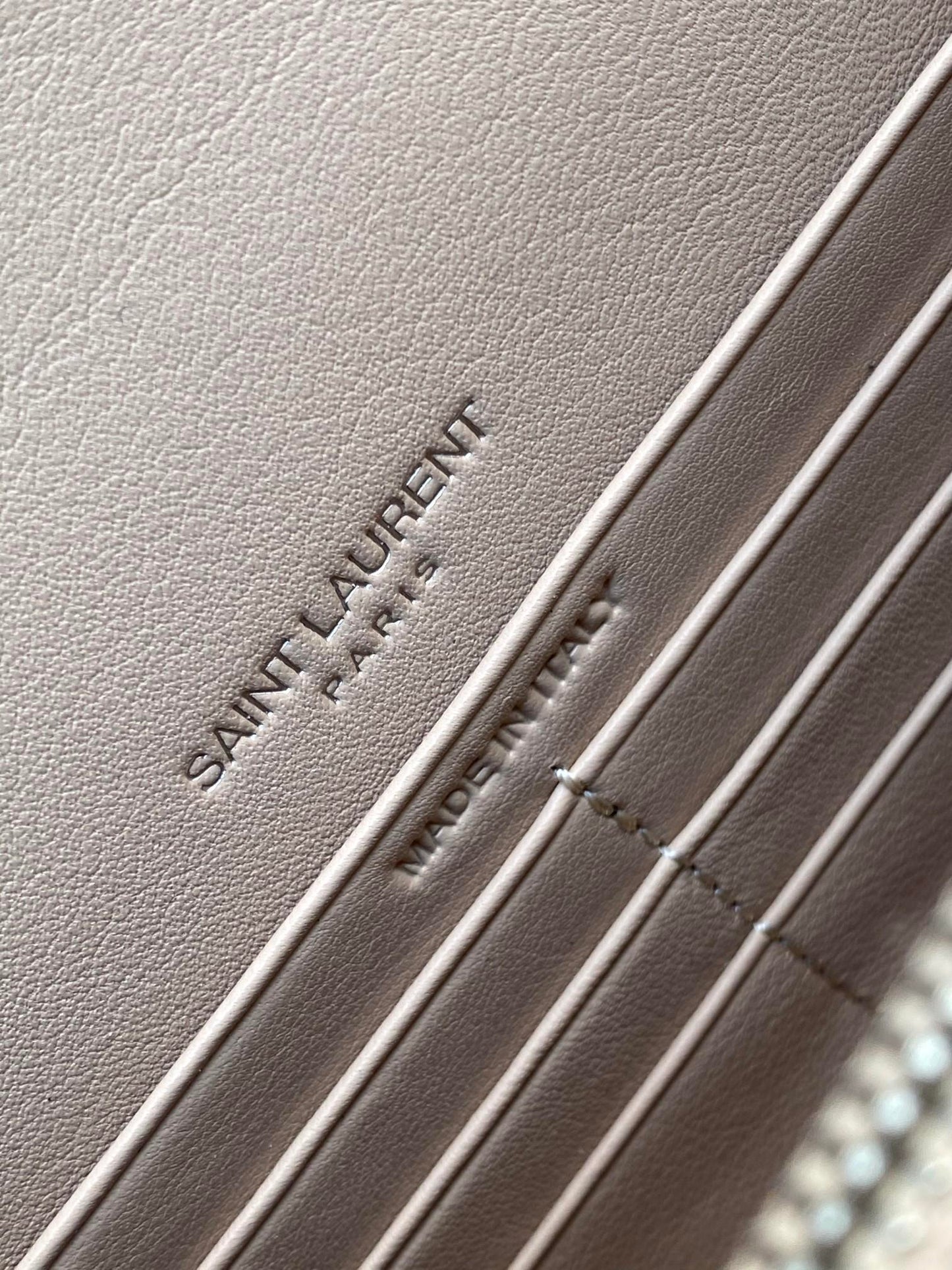 Saint Laurent Sunset Chain Bag With Silver Hardware 19cm