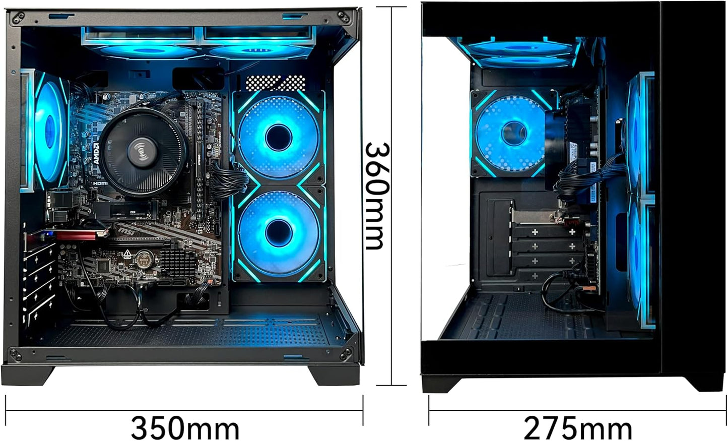 YAWYORE Gaming PC Desktop with AMD Ryzen 5 5600GT