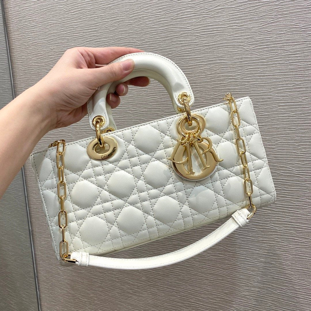 Christian Dior Lady D-Joy Bag 26cm White