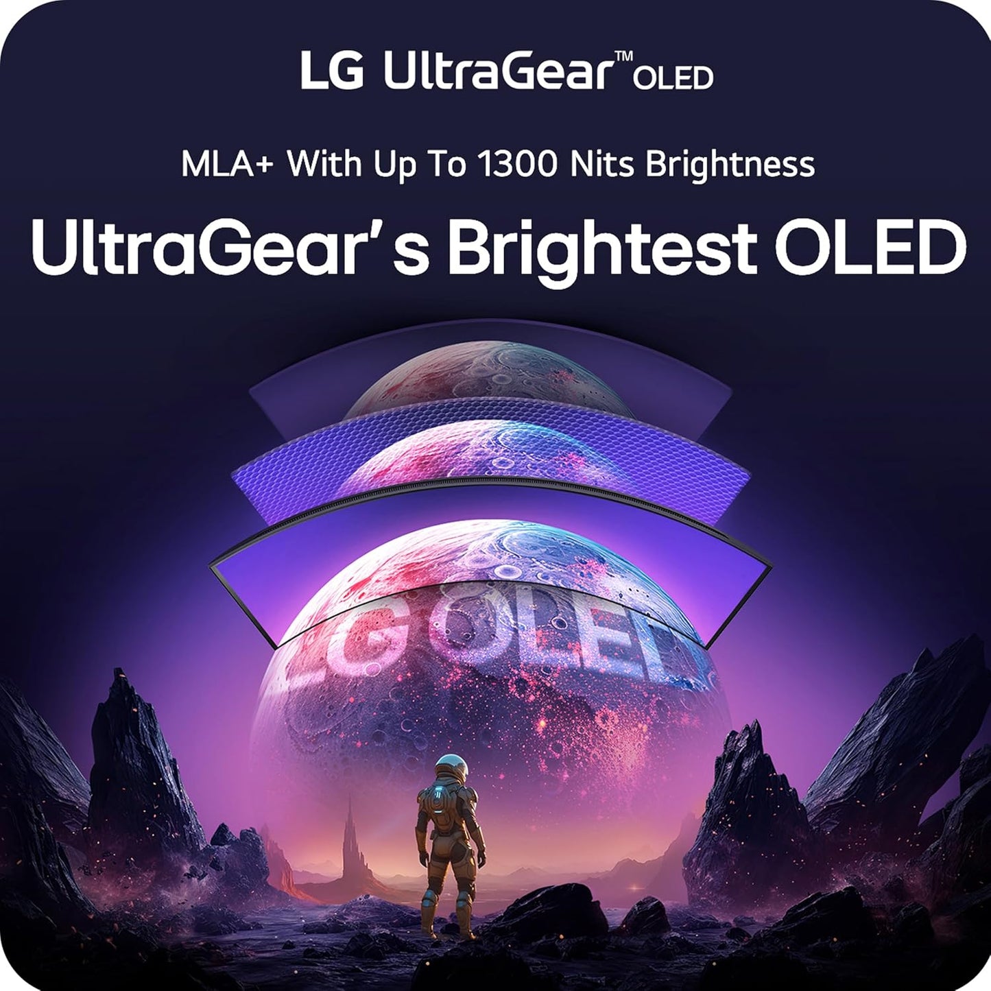 LG UltraGear 45" 5K2K OLED Curved Gaming Monitor, 165Hz