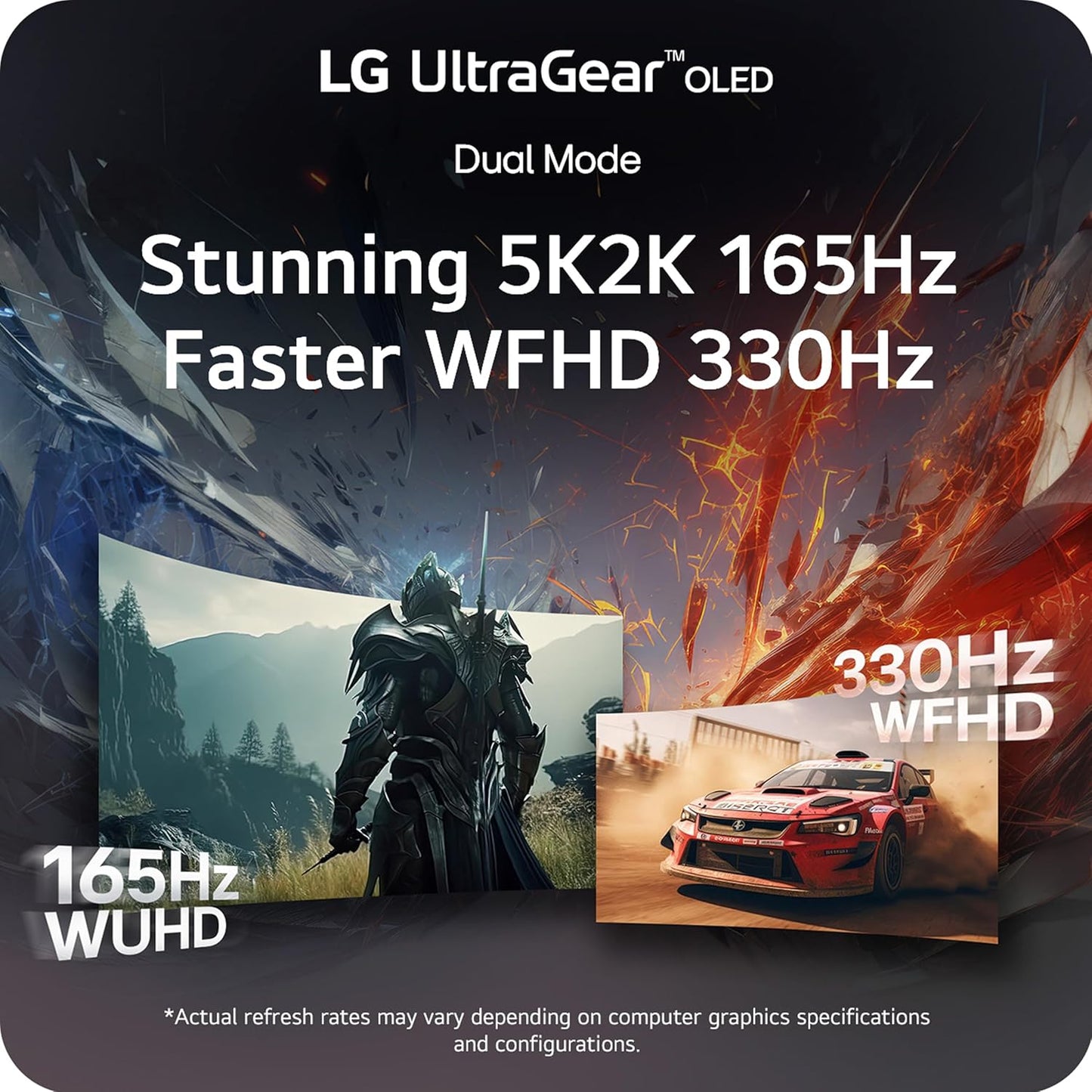 LG UltraGear 45" 5K2K OLED Curved Gaming Monitor, 165Hz