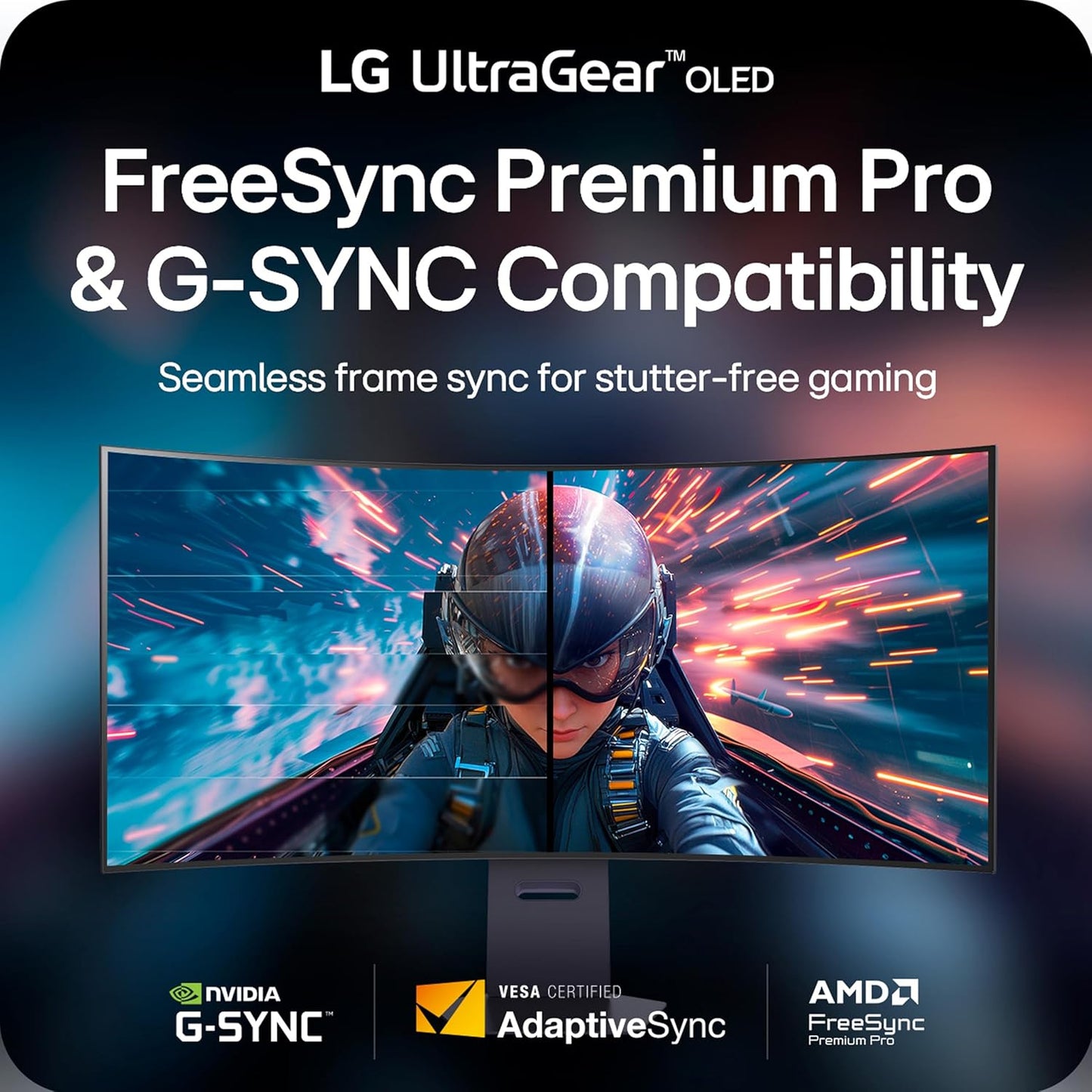 LG UltraGear 45" 5K2K OLED Curved Gaming Monitor, 165Hz
