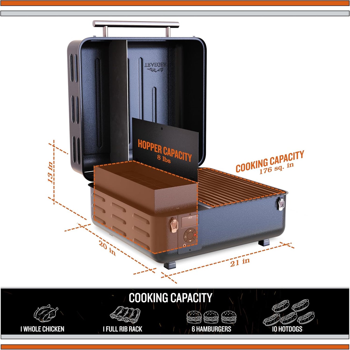 Traeger Ranger Portable Wood Pellet Grill & Smoker