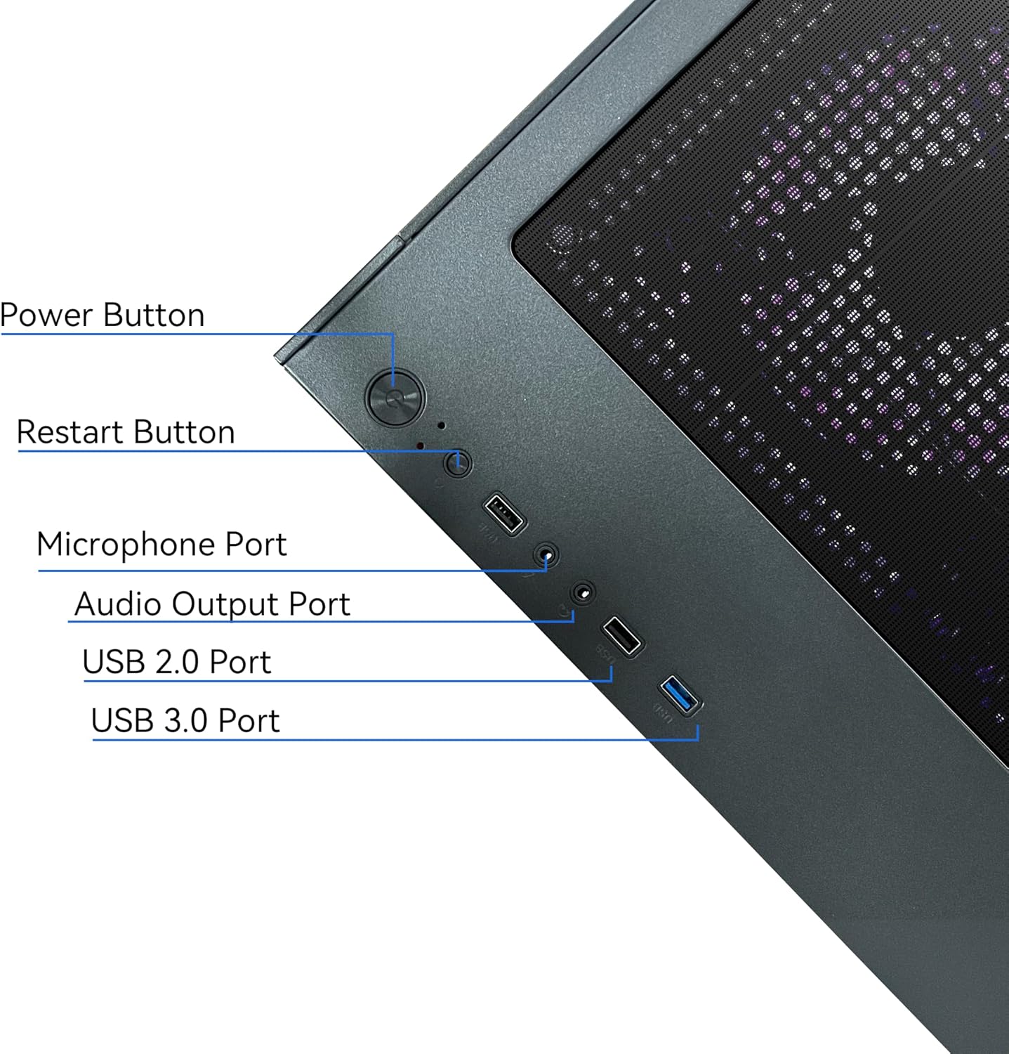 YAWYORE Gaming PC Desktop with AMD Ryzen 5 5600GT