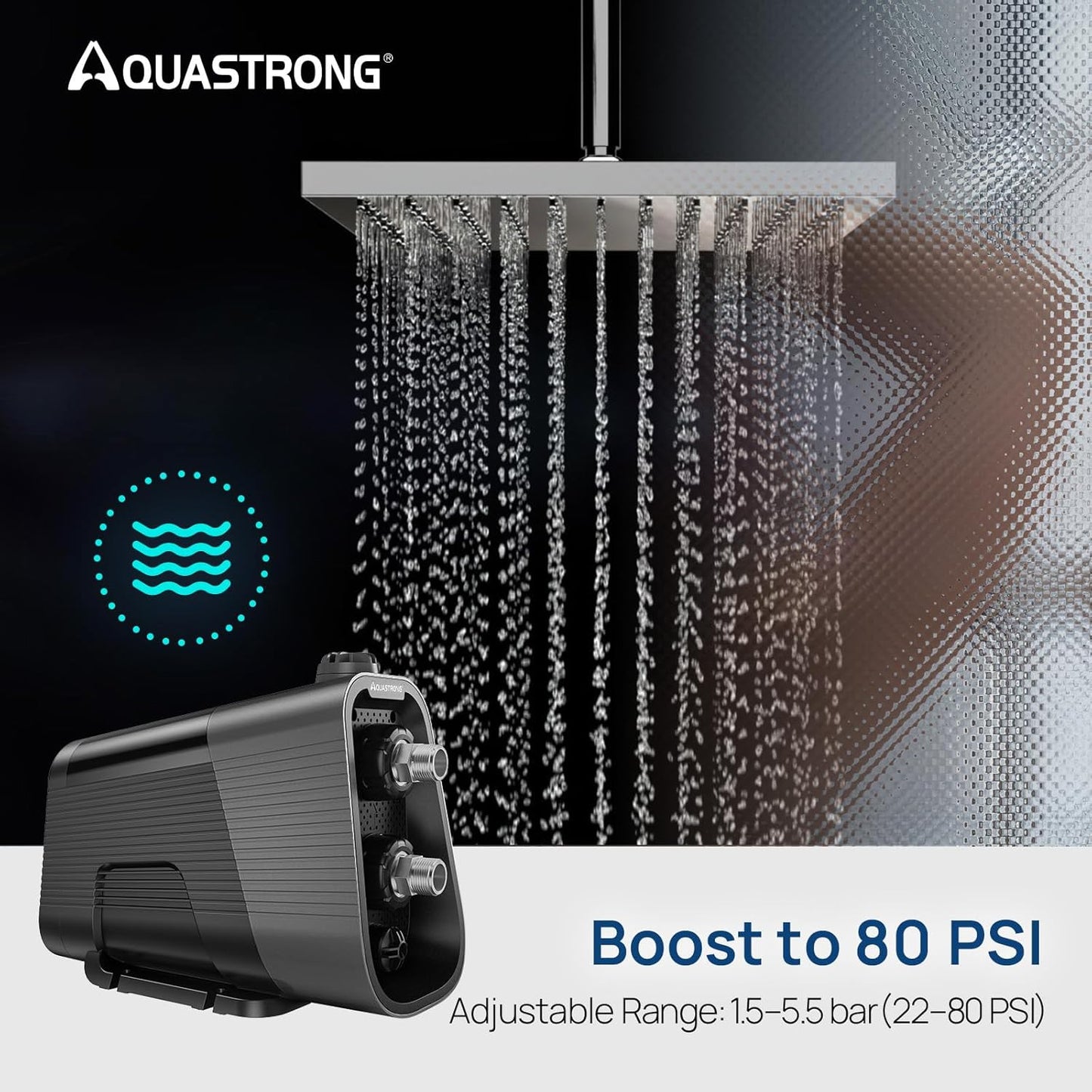 Aquastrong Smart 45 Whole House Water Pressure Booster Pump, 80 PSI