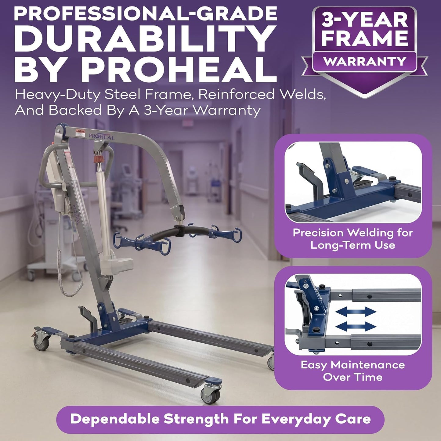 ProHeal Electric Full Body Patient Lift, 500 lbs