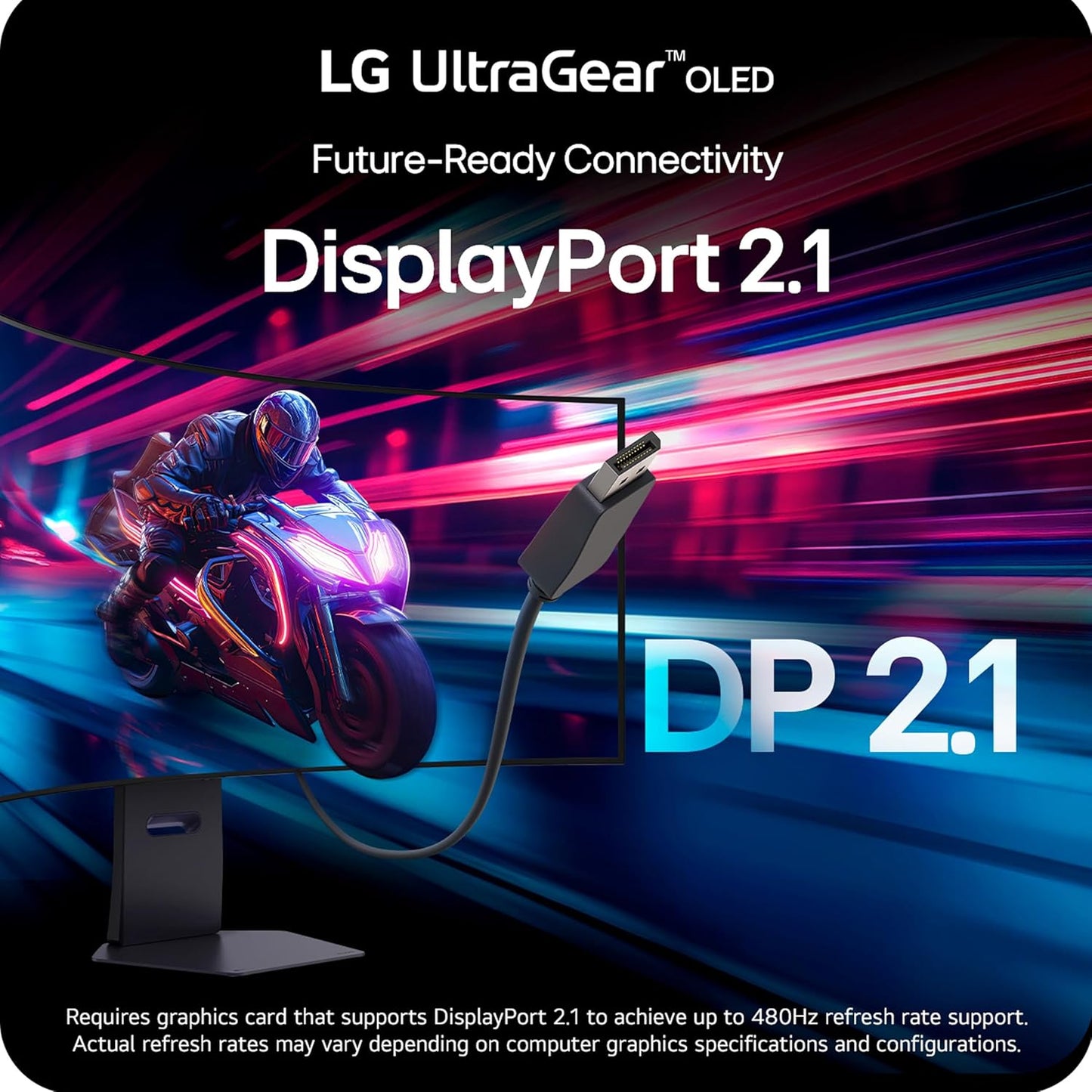 LG UltraGear 45" 5K2K OLED Curved Gaming Monitor, 165Hz
