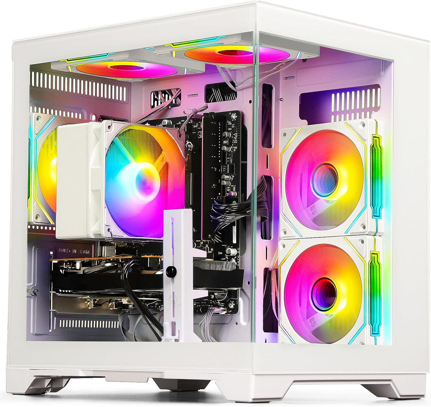 LXZ Gaming PC Desktop with Ryzen 5 5500 & GeForce RTX 3050