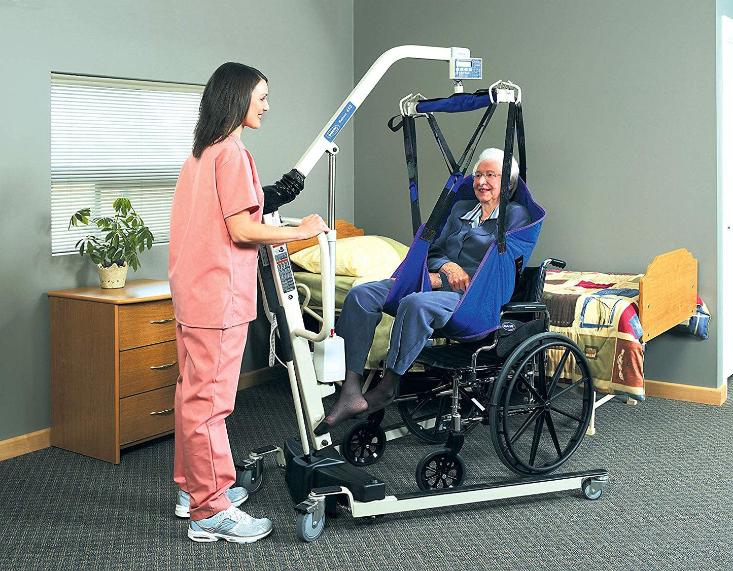 Invacare Reliant 450 Battery-Powered Patient Lift, 450 lbs
