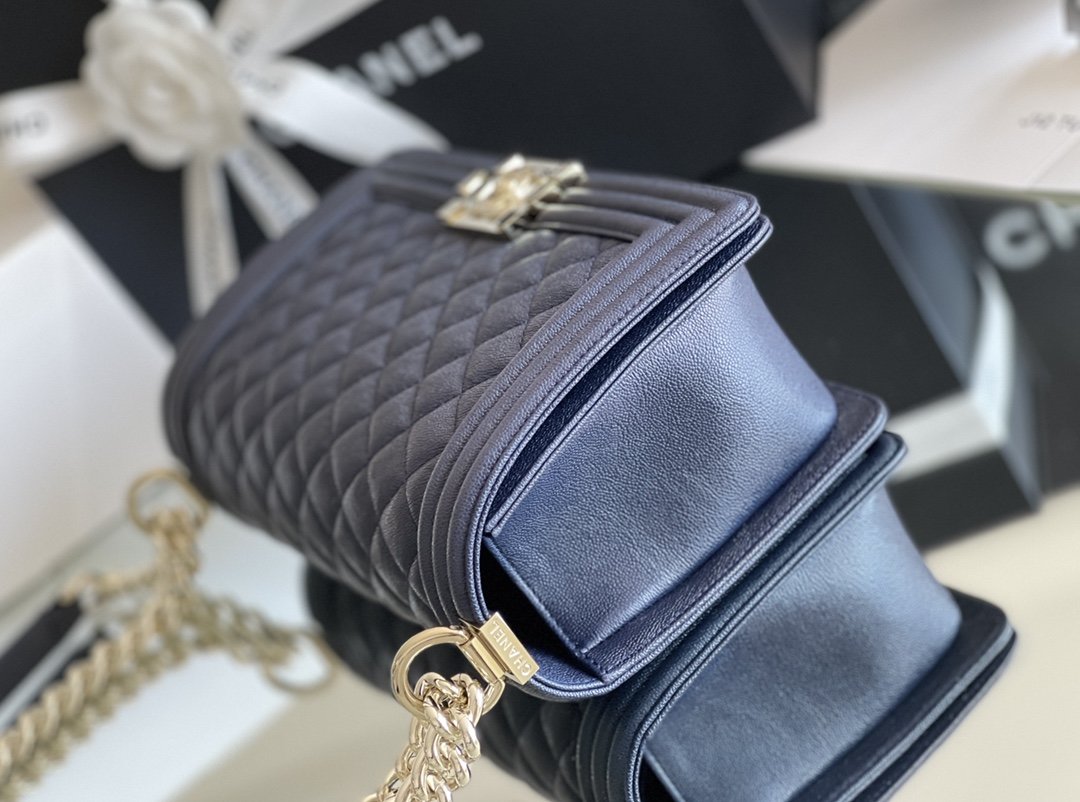 Chanel Medium Classic Flapbag 25cm Dark Blue