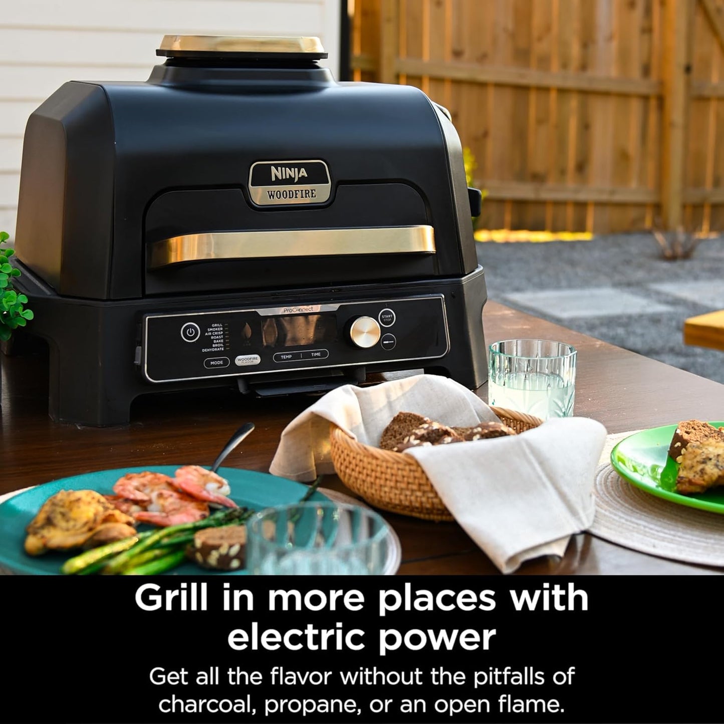 Ninja Woodfire Pro Connect XL 7-in-1 Outdoor Grill & Smoker
