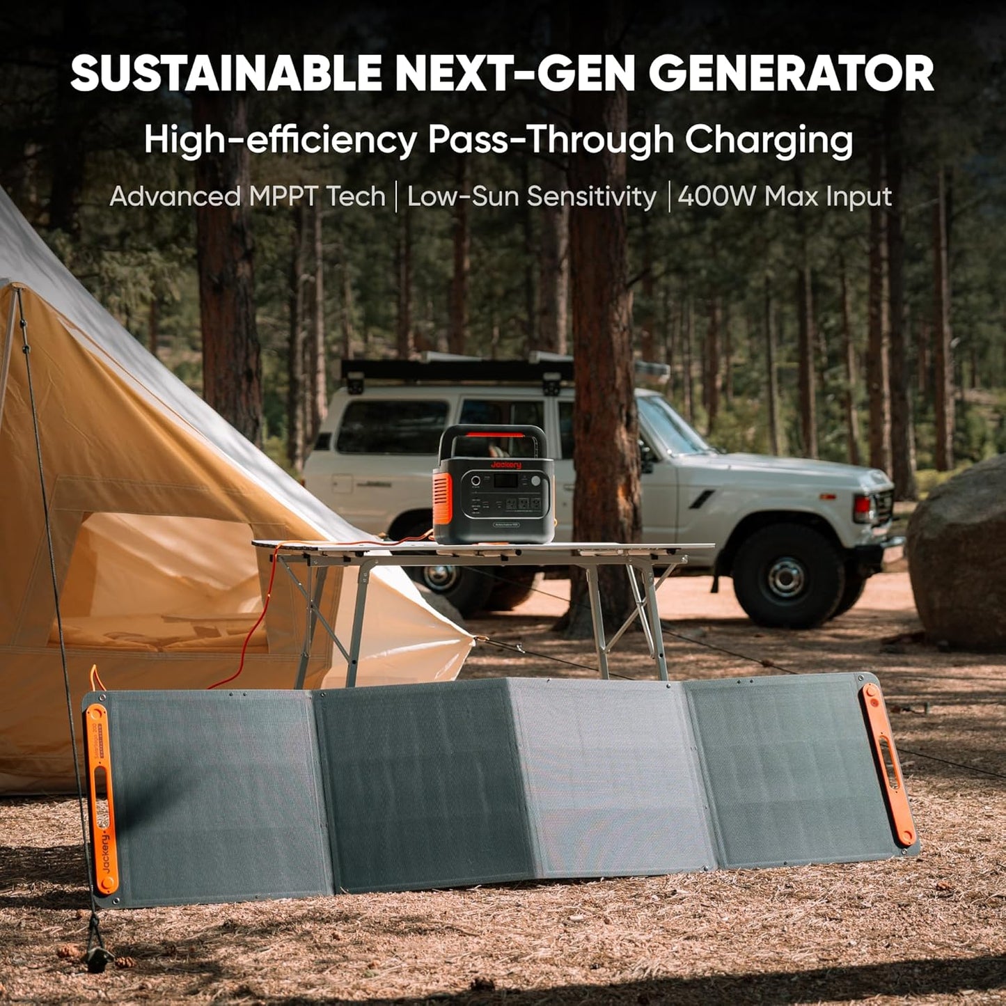 Jackery Solar Generator 1000 v2 with 200W Solar Panel
