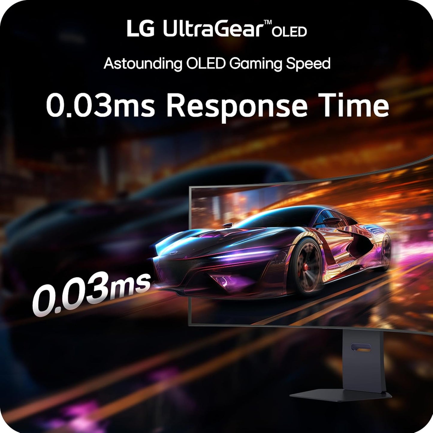 LG UltraGear 45" 5K2K OLED Curved Gaming Monitor, 165Hz